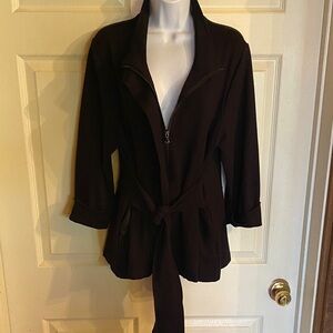 Elegant Women's Black Trench Coat
